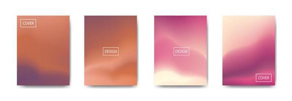 set of abstract background with beautiful gradation color, colorful background for poster flyer banner backdrop.vertical banner.cool fluid background vector illustration