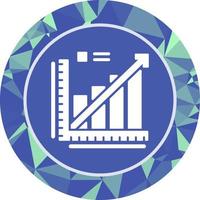 Line Graph Vector Icon
