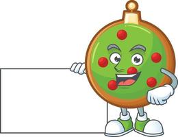 Green Christmas Ball Cookies vector