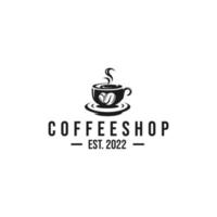 vector de diseño de logotipo de cafetería