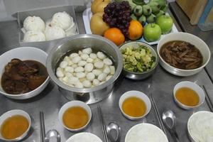 food for Ancestor Worship on Chinese New Year photo