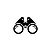 Binoculars simple flat icon vector illustration