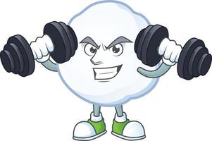 Snowball cartoon mascot style vector