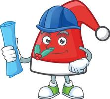 Santa Claus Hat Cartoon vector