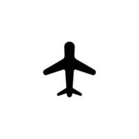 Plane simple flat icon vector