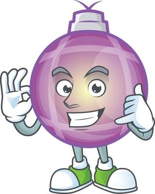 Purple Christmas Bulb