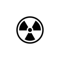 Radiation simple flat icon vector illustration