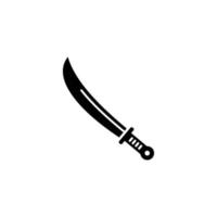 Sword simple flat icon vector illustration