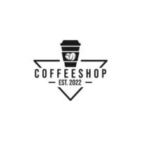 vector de diseño de logotipo de cafetería