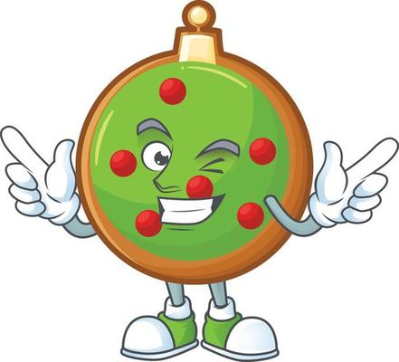 Green Christmas Ball Cookies