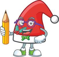 dibujos animados de sombrero de santa claus vector