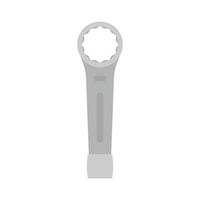 Wrench Flat Illustration. Clean Icon Design Element on Isolated White Background vector