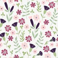 Floral spring pattern vector