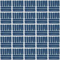 Blue and white japanese folk square pattern vector