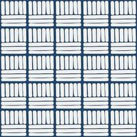 Blue and white japanese folk square pattern vector