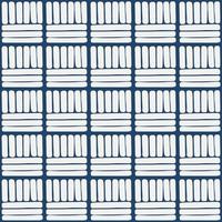 Blue and white japanese folk square pattern vector