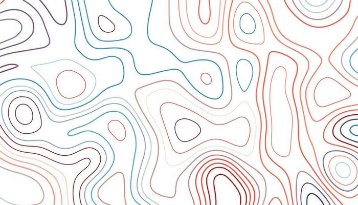 Abstract topographic background. Topographic map and place for texture. Landscape geodesy topography map background. Line texture pattern. Wavy banner and color geometric form.