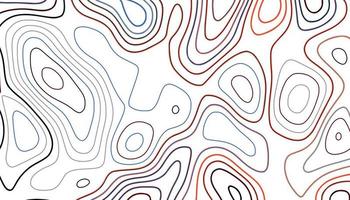 Abstract topographic map concept with space for your copy. Colorful topographical contour lines isolated on a gray background vector