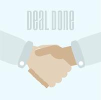 Hand shake vector icon