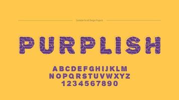 Artistic Curvy Outline Stylish Font vector
