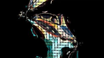 Geometric Abstract Pattern Digital Rendering photo