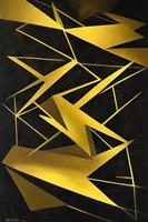 Decorative Design with Geometric Graphics and Deco Elegance in Black and Gold photo