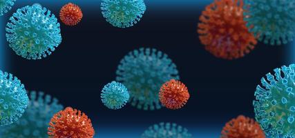 3d corona virus stereo realistic photo