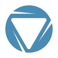 Triangle logo icon design vector