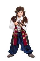 A funny boy dressed as pirate photo