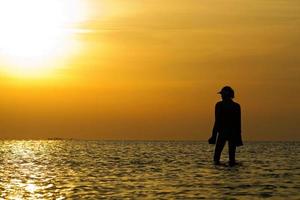 Silhouette of a woman photo