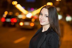 Portrait of young cheerful woman photo