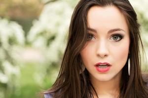 Young pretty brunette photo