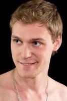 smiling funny young man photo