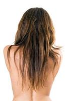 Back and long hair of the beautiful girl photo