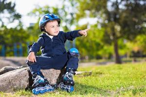 Little skater boy photo