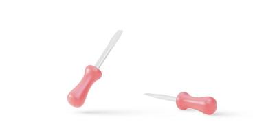 3d realistic simple with two screwdriver. Vector illustration.