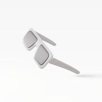 3d realistic eye glasses  with shadow effect. Vector illustration.