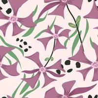 hand-drawn abstract botanic contemporary floral and foliage seamless pattern. Suitable for fashion, wrapping paper, or background design vector