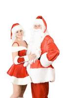 Santa Claus and Snow Maiden photo