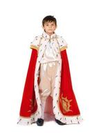 boy dressed in a robe of King photo