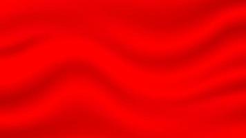 abstract red silk fabric background with soft and smooth flow wave texture for luxury graphic design vector