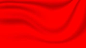 abstract red silk fabric background with soft and smooth flow wave texture for luxury graphic design vector