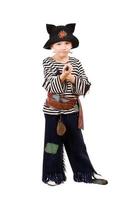 Little boy dressed as a pirate photo