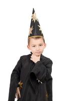 boy dressed as astrologer photo