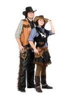 cowboy and cowgirl photo
