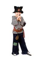 Boy dressed as a pirate. Isolated photo