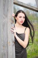 Pensive young woman photo