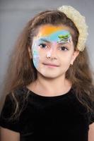 Portrait of pretty girl with curly hair photo