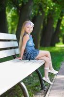 Blond little girl photo