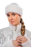 Portrait of a attractive Snow Maiden photo